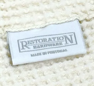 Restoration Hardware RH Waffle Weave Shower Curtain Cotton Ivory Standard Size • $57.95