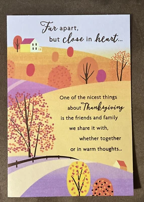 $1.99 • Buy Long Distance Thanksgiving Hallmark Greeting Card