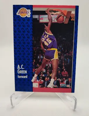 1991-92 Fleer Basketball  A.C. Green Los Angeles Lakers #99 • $1.60
