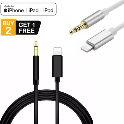 3.5mm Jack AUX Adapter Cable Cord To Car Audio For IPhone 7 8 X XS 11 12 13 PRO • £3.12
