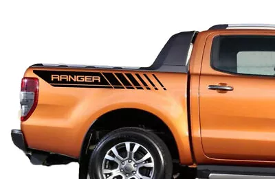 2 PCS Pickup Rear Trunk Side Stickers For Ford Ranger Graphic Vinyl Stripe Decal • $60.49