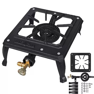 Portable Single Burner Cast Iron Propane LPG Gas Stove Outdoor Camping Cooker • $21.91