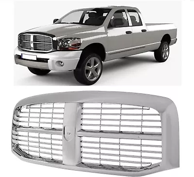Front CHROME Grille For 2006-2009 Dodge Ram  1500 2500 3500 Pickup Truck Grill • $245