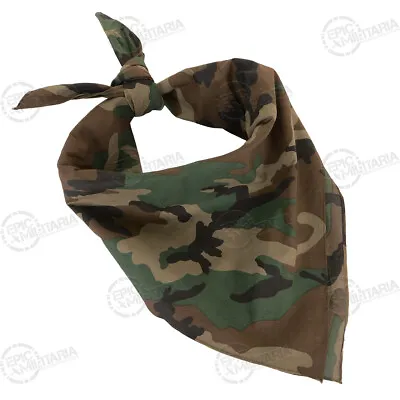 Rothco Large Camouflage Bandana - 100% Cotton Facemask Camping Hiking • £6.95