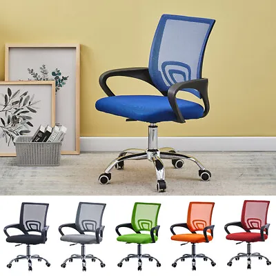 Adjustable Mesh Office Chair Computer Desk Chair 360° Swivel Lift Ergonomic • £35.99