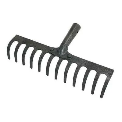 12 Tooth Teeth Replacement Rake Head Garden Lawn Leaf Leaves Tool Carbon Steel • £2.99