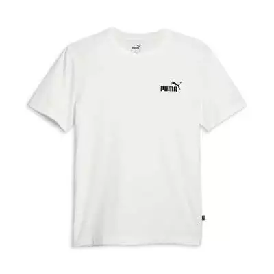 Puma Essentials No1 Logo Crew Neck Short Sleeve T-Shirt Mens White Casual Tops 6 • $9.99