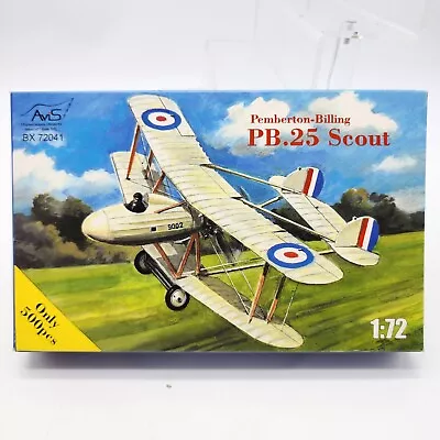 1/72 AviS Pemberton-Billing PB.25 Scout Model Airplane Kit Open Box New 72041 • $29.95
