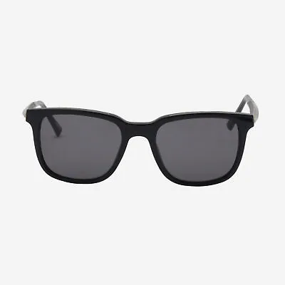 £342.38 • Buy Chopard Shiny Black & Smoke Square Sunglasses 95217-0521