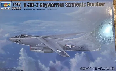 TRUMPETER 1:48 SCALE No. KIT 02868 A-3D-2 SKYWARRIOR STRATEGIC BOMBER KIT • $75