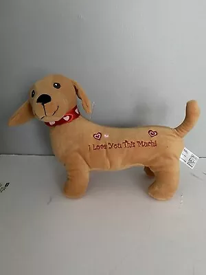 Valentine’s Stuffed 12 Inch Weiner Dachshund Dog By Fiesta Toys • $7.99