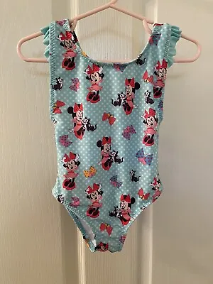 Disney Store Girls Minnie Mouse & Figaro Swimsuit UPF 50+ One Piece Size 2 • $7.99