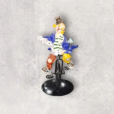 K's Collection Clown With Dice On Unicycle Multi-color Figurine 5.75  Tall • $17