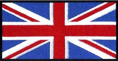 Union Jack Flag Patch UK GB England Embroidered Iron Sew On British Badge • £2.20