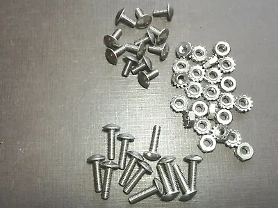 12p 8-32 X 3/8 & 12 Pcs 8-32 X 5/8 Stainless Grille Rivet Screws Nuts For Dodge  • $15.99