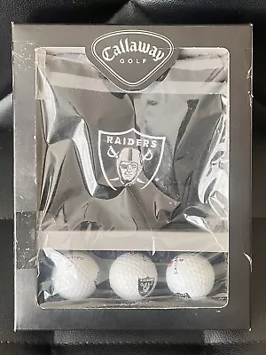 Oakland Raiders Callaway Golf Ball Set 3 CB1 Golf Bag New In Box CGI • $40