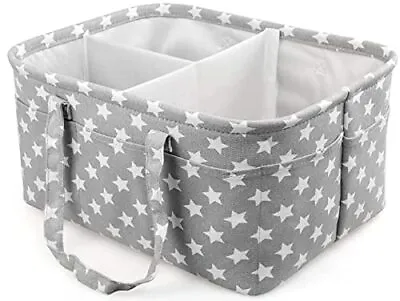 Baby Nappy Caddy Portable Nursery Organizer Storage Basket For Babies Portable • £10.63