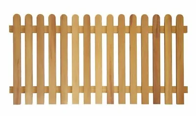 Natural Garden Wood Fence Panel Rounded Picket Pressure 3 FT(H) X 6 FT(W) • £30