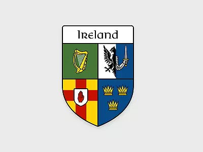 Provinces Of Ireland Sticker • Ireland Or Éire • Waterproof • Dishwasher-safe • $3.99