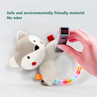 Baby Rattles Ring Toy Soft Plush Colorful Rattle Newborn Sensory Toy • £5.77