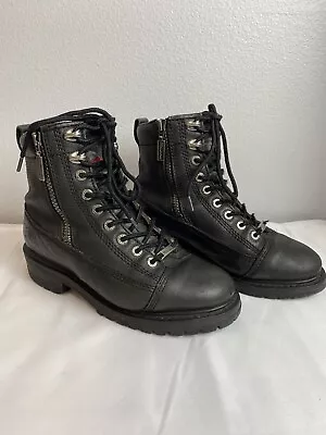 Milwaukee Motorcycle Biker Boot Accelerator (MB208) Freedom Flex WOMEN'S SZ 6.5 • $34.97