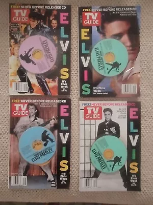 ELVIS PRESLEY  T.V. GUIDEcollectors Covers MAY 2005 Lot Of 4cds.very Cool. • $10