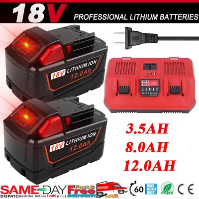 Battery For Milwaukee For M18 18V 12.0AH Extended Lithium 48-11-1880 Or Charger • $128.99