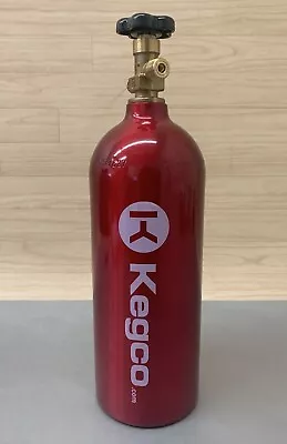 Kegco 6lb Aluminum Alloy 1800psi CO² Draft Beer Tank With Electric Red Finish  • $94.99