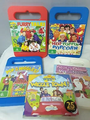 The Wiggles DVD Lot X4 + CD Furry Tales Hot Popping Pop Wiggles Dorothy Xmas  • $30