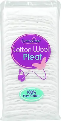  Premium Quality 100% Cotton Wool Pleat 80G Ultra-Soft - Various Sizes  • £4.11