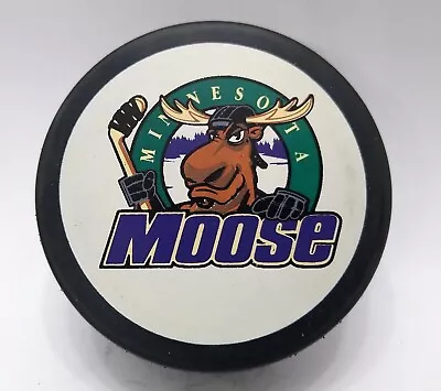 1994-95 Minnesota Moose Inaugural 1st Year Season IHL Souvenir Hockey Puck SL1 • $12.99