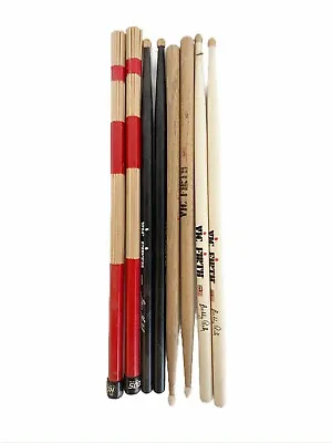 Vic Firth Drumsticks Bundle Of 4 Sets Of Drumsticks.  All Wood.  Used • $12