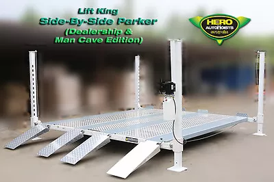 Lift King 4-Post Man Cave & Dealership Edition Side X Side Parker & Serv. Hoist • $11495