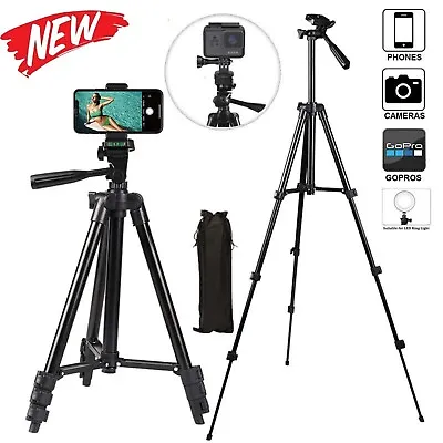 Professional Camera Tripod Stand Mount Phone Holder For Mobile Phone Camera • $22.99