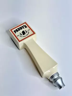 VINTAGE Ceramic Paddys Old Irish Whiskey Tap Handle - NEW IN BOX - Hand Made • $50