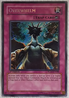 Overwhelm RGBT-EN088 Secret Rare 1st Edition Ex Yugioh • £5.50