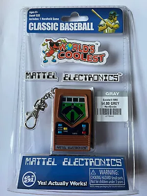 Mattel Electronics Hand Held Classic Baseball Game By Basic Fun 2016 (BRAND NEW) • $24