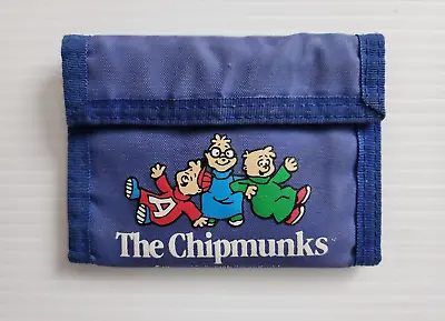 Vintage 1980s Alvin And The Chipmunks Blue Wallet (3.5 X 4.75 ) - Rare • $35