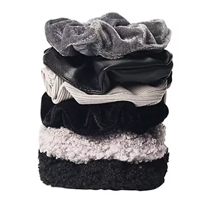 Scrunchies For Women Black 6pcs Velvet Scrunchies For Thick Hair Or Black 6PCS • $16.82