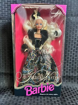 Limited Edition Golden Winter Barbie Doll The Evening Elegance Series 1993 • $7.99