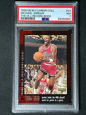 1999 Upper Deck MJ Career Collection Record Book Michael Jordan #53 PSA Graded • $11.95