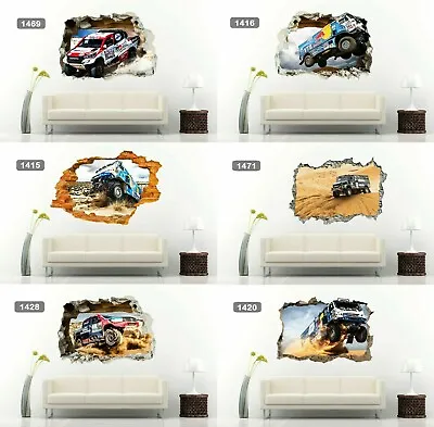 Master Truck Force Dakar Rally Dubai Pickup 3D Wall Sticker Vinyl Decal Mural • $21