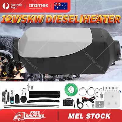 5KW 12V Diesel Air Heater Tank Remote Control Thermostat Caravan Motorhome RV AU • $99.95