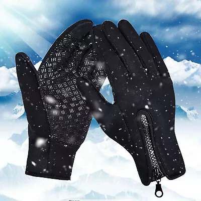 Mens Winter Sports Warm Gloves Windproof Waterproof Thermal Touch Screen Mittens • $7.06