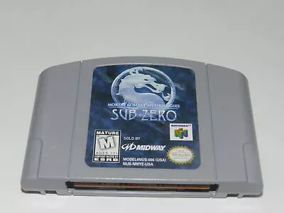 Mortal Kombat Mythologies Sub-Zero Nintendo 64 N64 Video Game Cart • $22.11