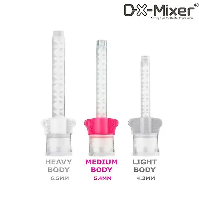 48PCS DX-Mixer® Dental HP Mixing Tips Impression Material 1:1Ratio 6.5/5.4/4.2mm • $13.49