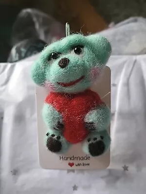 Needle Felted Handmade Brooch Teddy Bear • £10