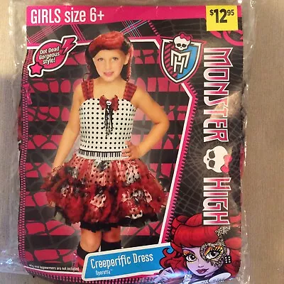 Monster High Girls Creeperific Halloween Dress | Size 6+ NEW! • $11.20