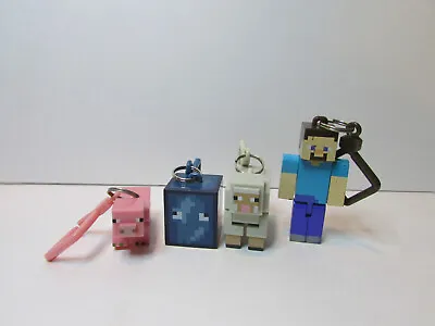Lot Of Minecraft Keychains Steve Pig Sheep Bag Clips • $11.99