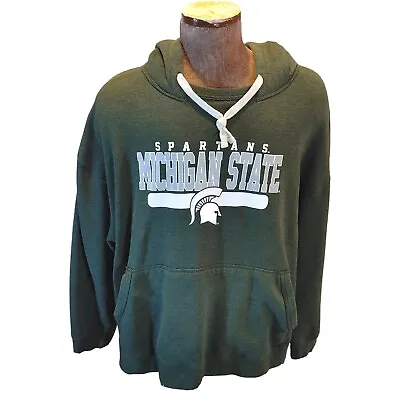 Michigan State Sweatshirt Hoodie Mens. Pro-Edge 3XL Green Spartan Apparel • $24.93